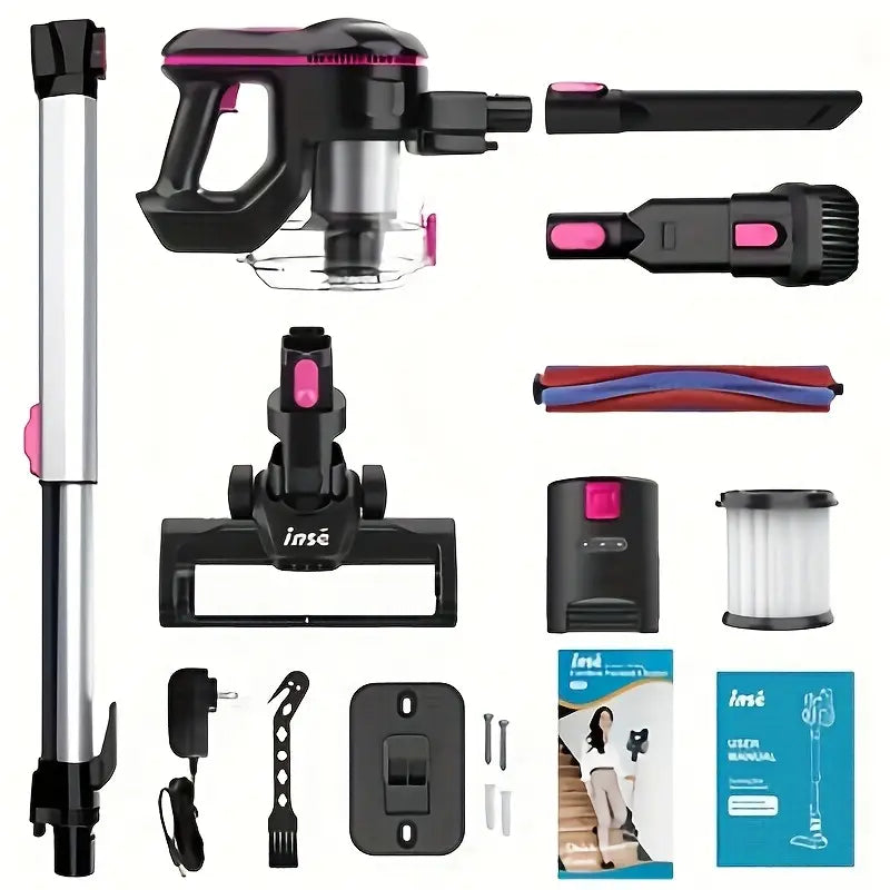 INSE N5 Vacuum Cleaners For Home Cordless, 32Kpa, 6-in-1 Rechargeable Powerful Handheld Vacuum Cleaner, Detachable Battery,